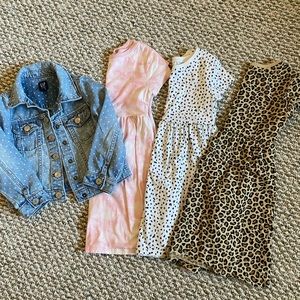 Toddler Girl 4T Gap Jacket & Old Navy Dresses